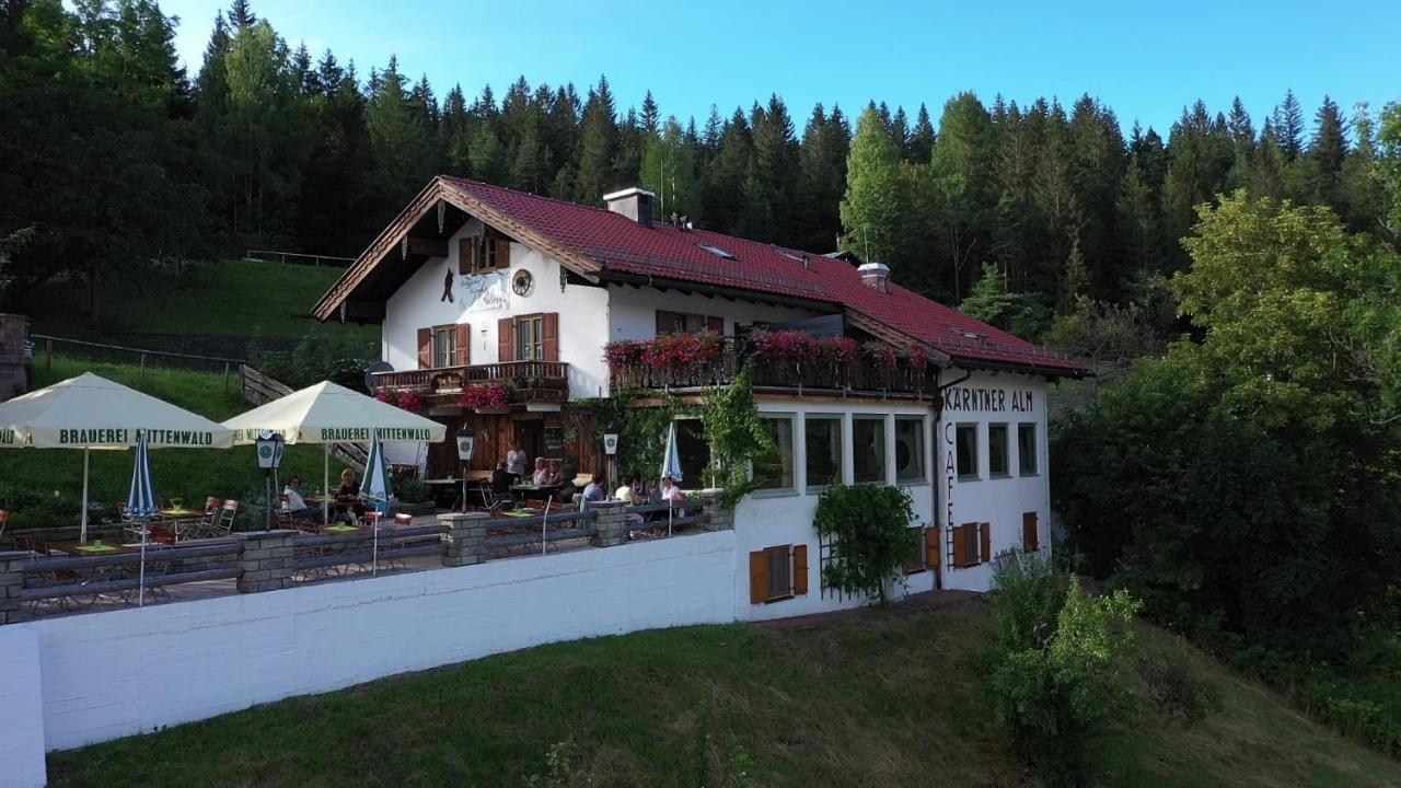 Berggasthof Karntner Alm Hotel Mittenwald Bagian luar foto