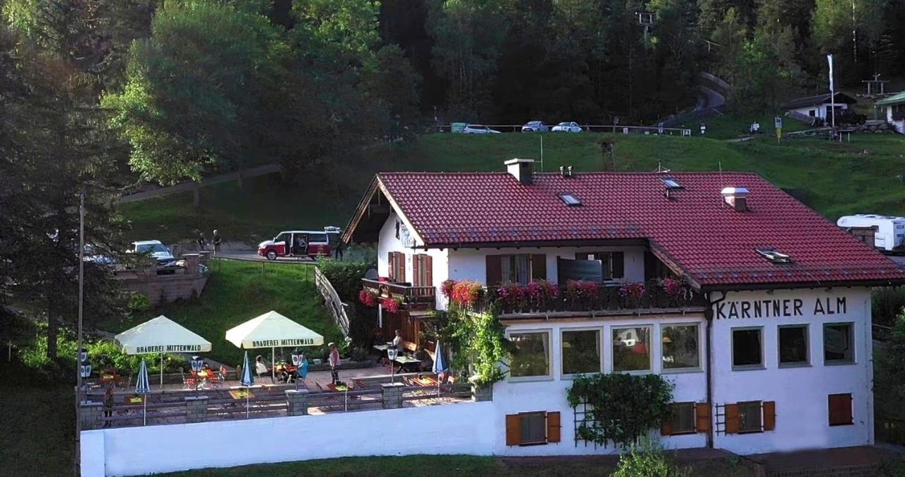Berggasthof Karntner Alm Hotel Mittenwald Bagian luar foto