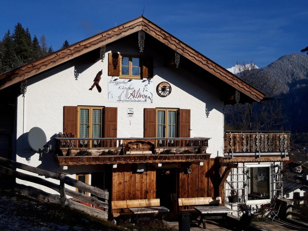 Berggasthof Karntner Alm Hotel Mittenwald Bagian luar foto